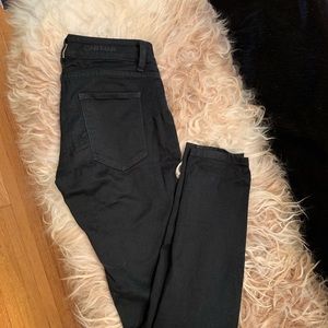 Mid rise Carmar black denim jeans